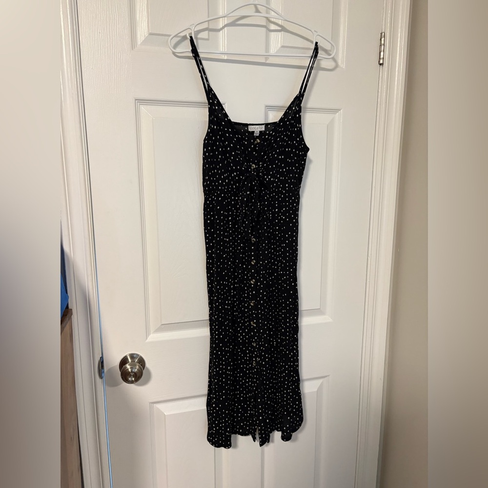 Patrons of Peace Polka Dot Midi Dress